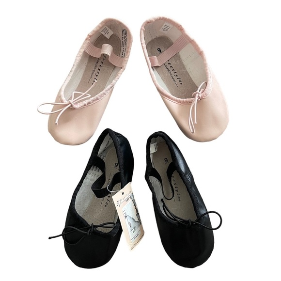 freestyle Danskin Other - TWO pairs of freestyle by Danskin ballet slippers in a little girls’ size 9